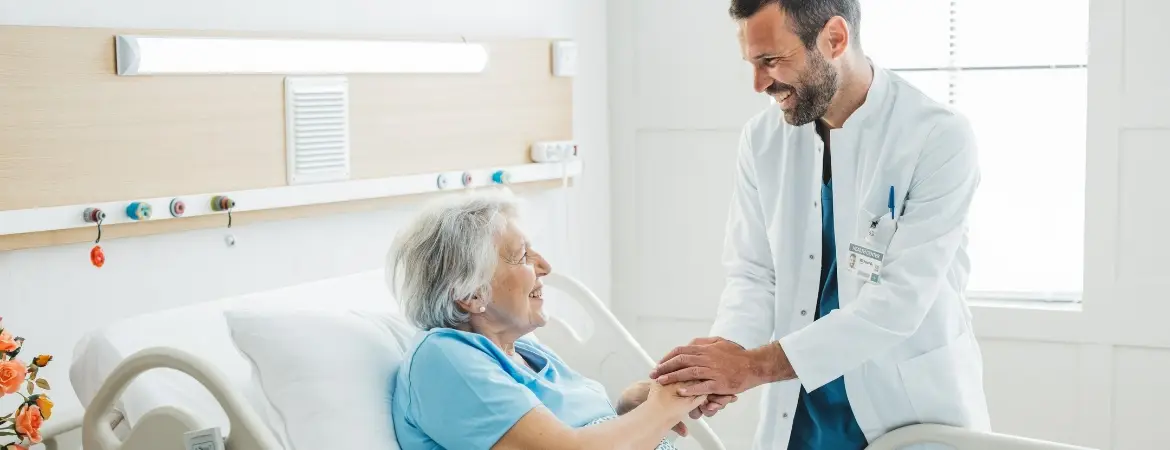 Lekarz odwiedzający pacjenta